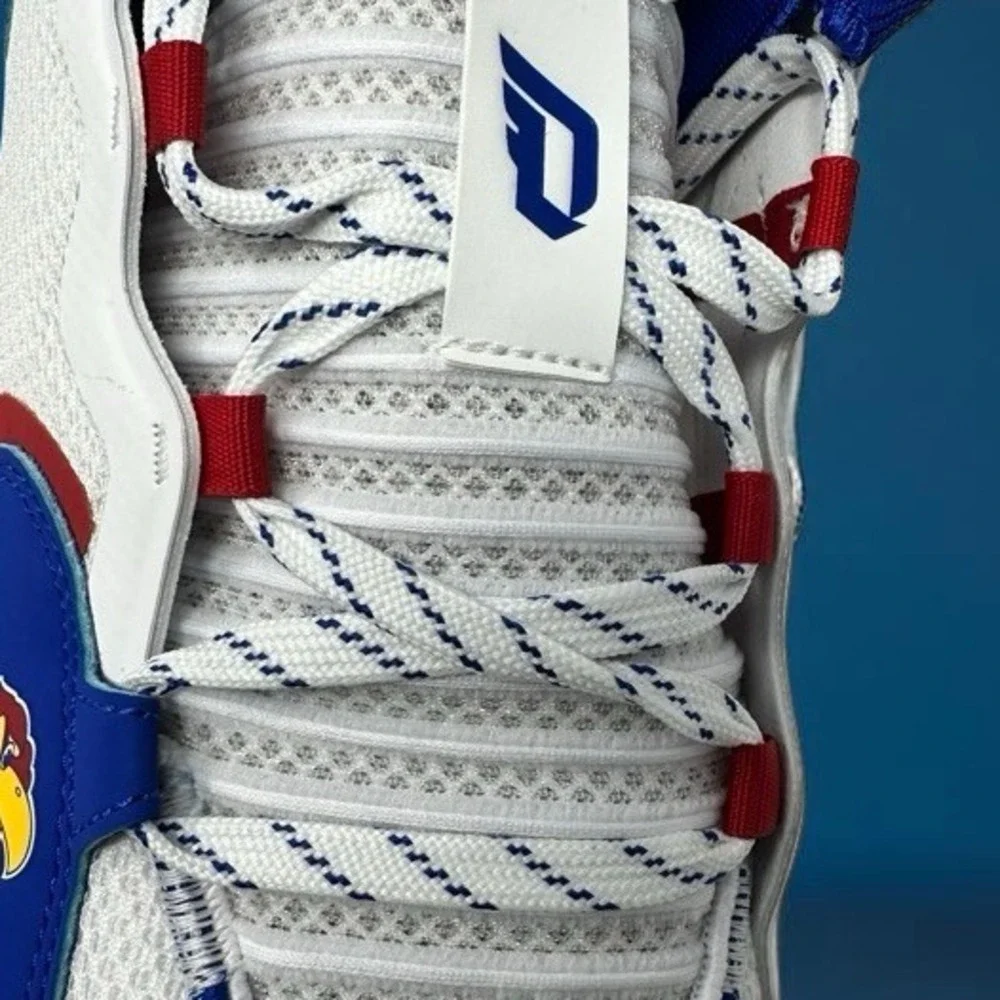 adidas Dame 7 EXTPLY Kansas Jayhawks Player Exclusive Basketball Shoes Size 16 - Picture 10 of 16